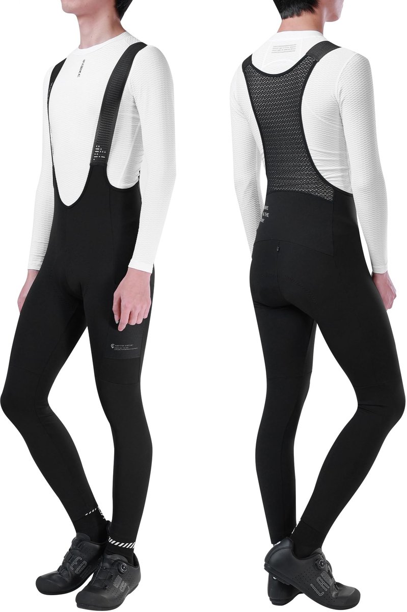 Elzusha - Heren Winter Fietspants met Warm Fleece Voering