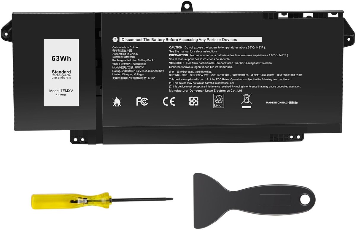 Elzusha - Laptopbatterij Vervanging voor Dell Latitude Series