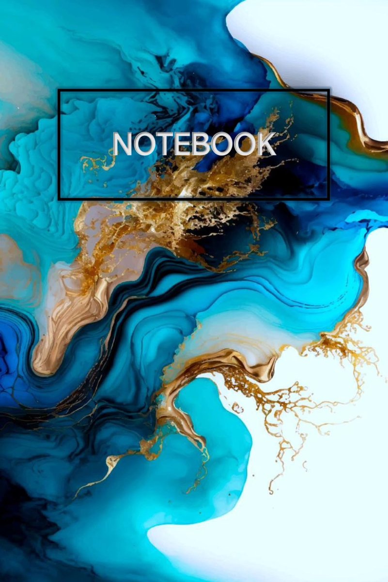 Lined Notebook Marble look - Journal - Personal notes - Diary with lines - 6X9 - 150 pages: Write down all your ideas - ShopVlot