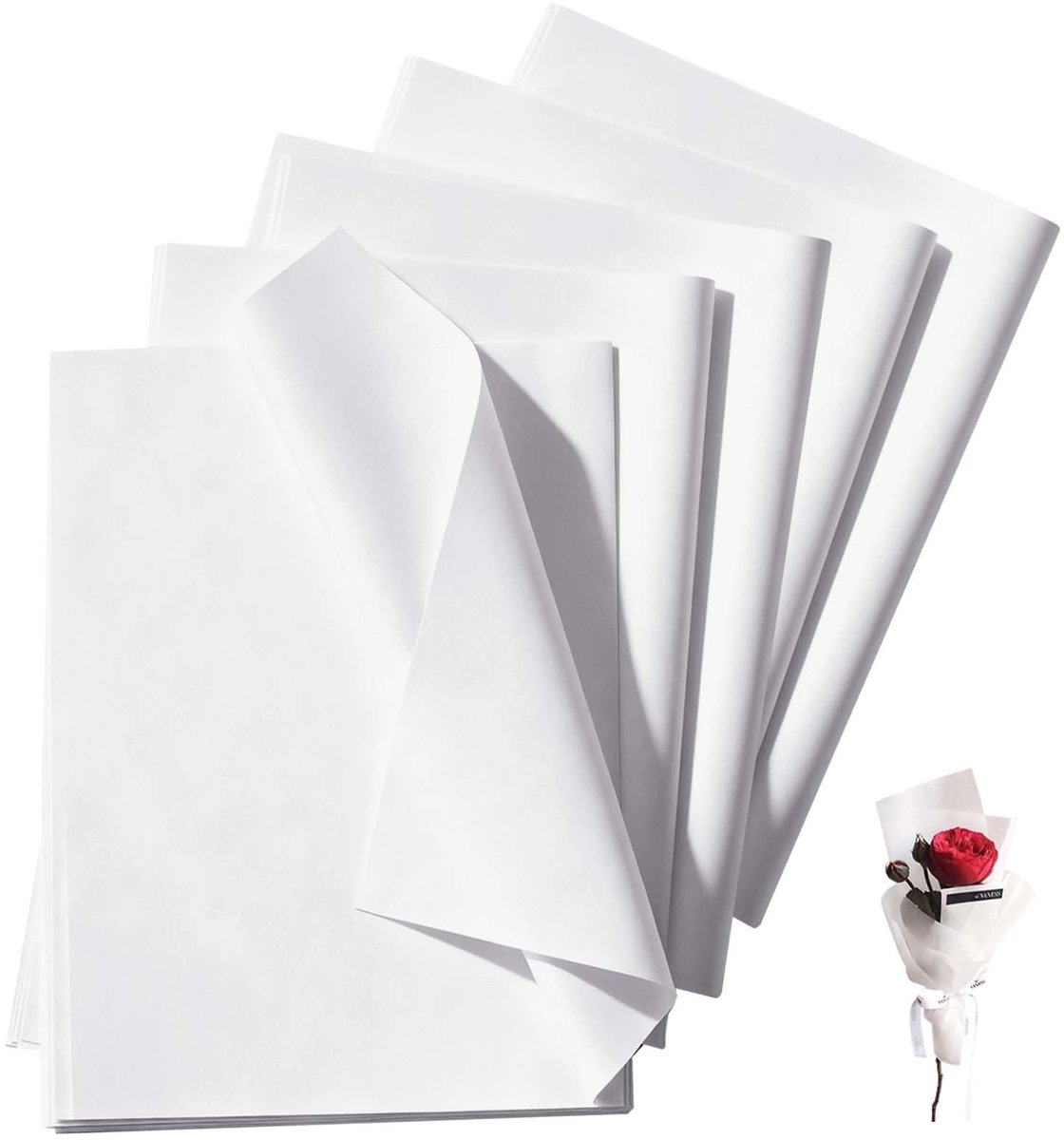 Elzusha - Witte Zijdepapier voor Verpakking en Creatieve Projecten