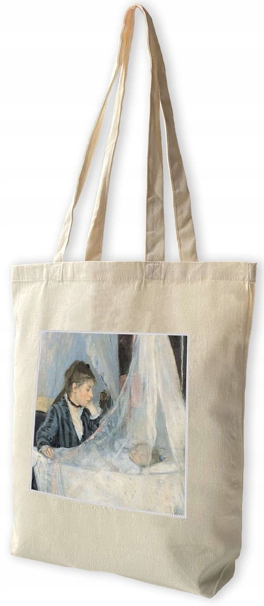 Shopper Tas met Berthe Morisot "De wieg" print - 38x41cm