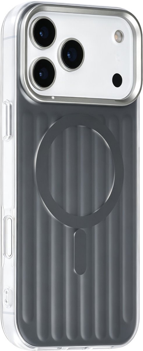 TUNIQ Backcover hoesje voor Apple iPhone 17 Pro Max - luggage IMD MagSafe - Zwart