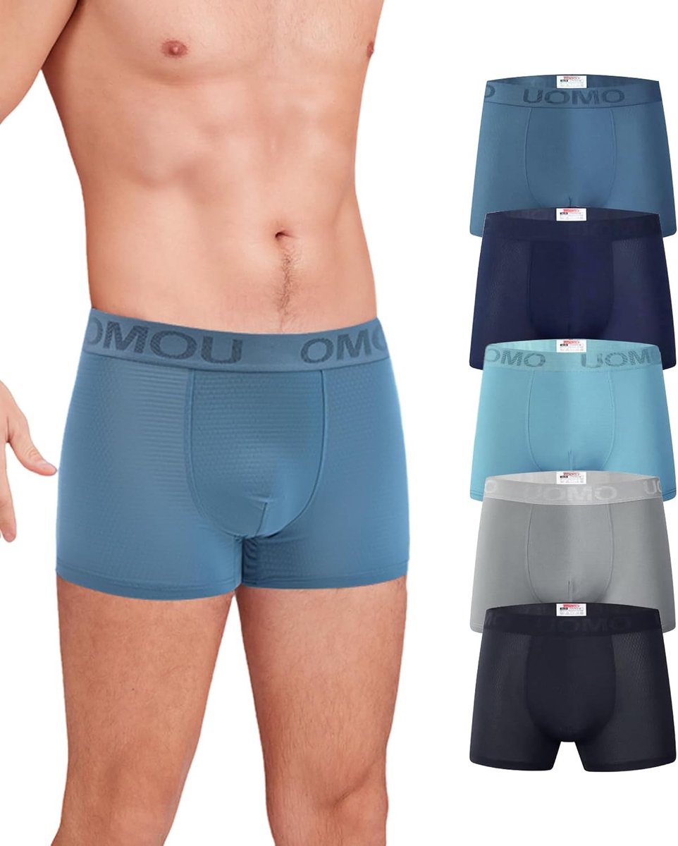 Zijdeachtige Zwemshorts voor Mannen – Zachte Boxer Shorts, Vochtregulerend, Sneldrogend, Ideaal voor Zomer en Strandactiviteiten