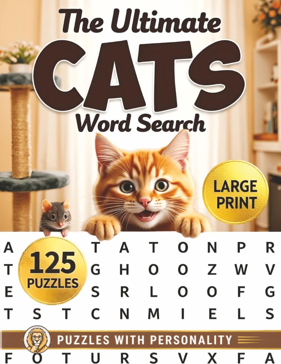 The Ultimate Cats Large Print Word Search for Adults: Big Word Find Puzzle Books for Adults & Seniors with Fun Themed - ShopVlot