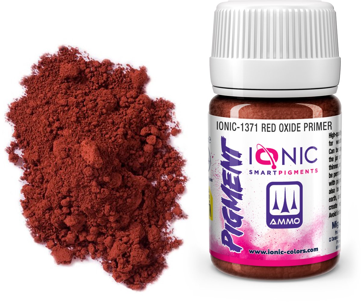 AMMO by Mig Jimenez Modelbouwdecoratie - MIG IO1371 Ionic Smart Pigments - Rode Oxide Primer - 35ml Effecten potje