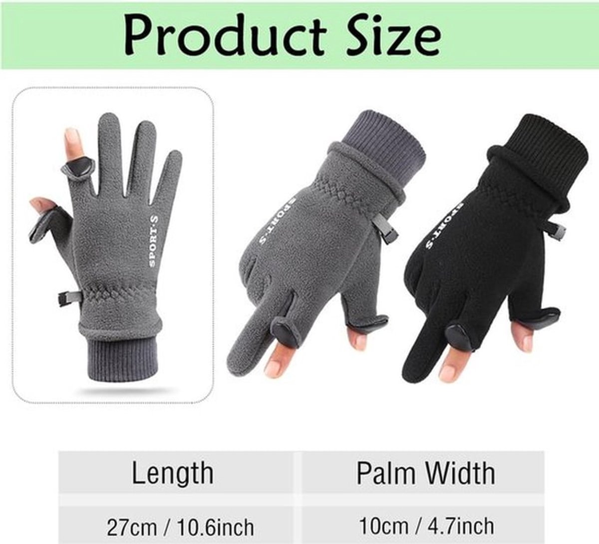 Dames Winterhandschoenen - Warm - Antislip en Touchscreen - Ideaal voor Buitensporten - Perfect voor Koud Weer - Geschikt voor Wandelen -...
