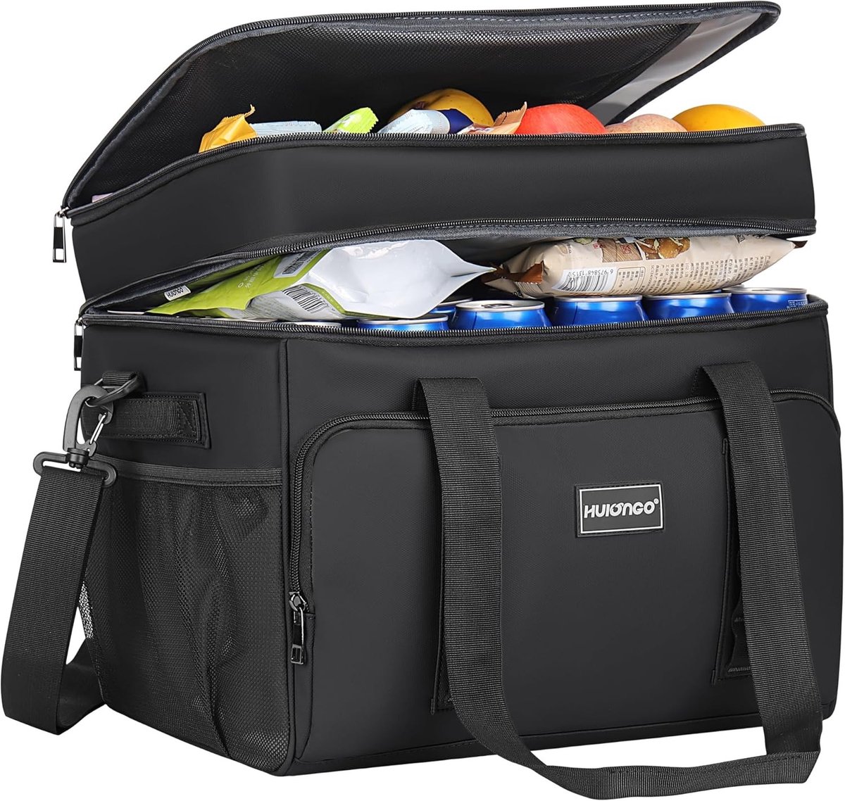 Koelrugtas - Zwart - 42L - Geïsoleerde Waterdichte Soft Cooler - Voor Picknick en Outdoor