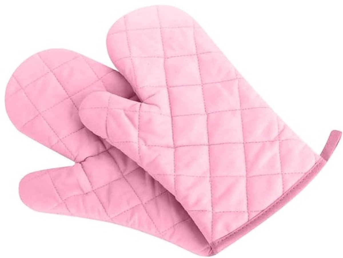 Ovenwanten - Hittebestendig en Duurzaam - Roze - 1 Paar