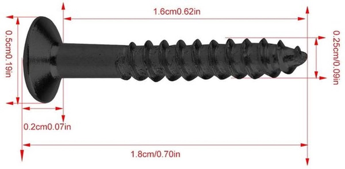 Gitaar Pickups Bevestigingsset voor Humbucker - 40 Stuks - Zwart - Schroeven voor pickups - Humbucker-pickup - Ringbevestiging-set - Geschikt voor gitaarmodellen
