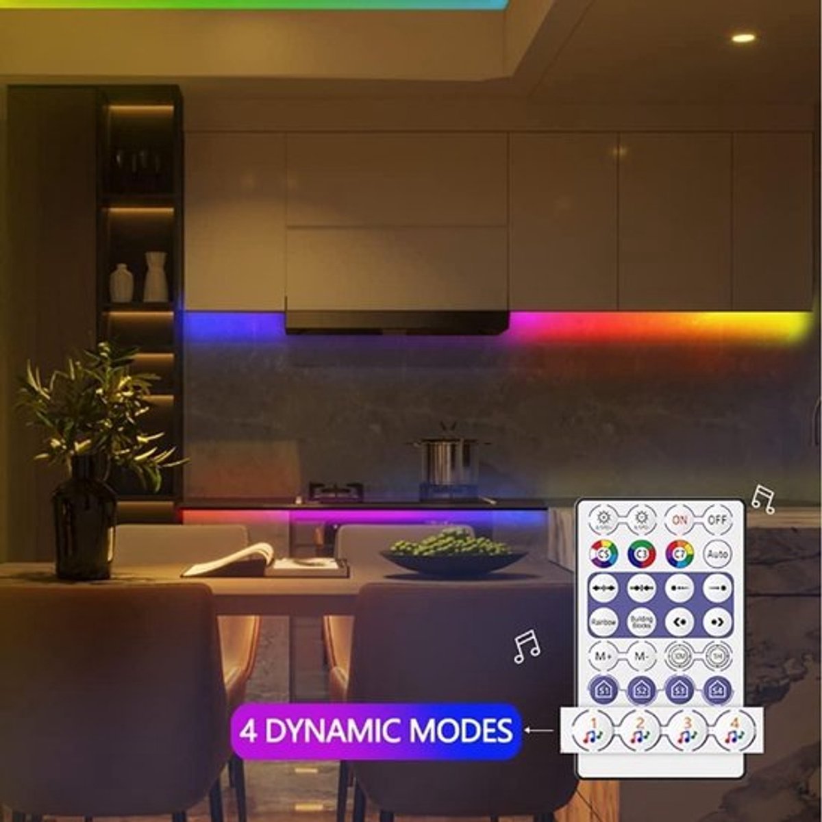 LED-strip controller voor iOS/Android app, wifi-muziek, met Alexa/Google Home/IFTTT - WS2812B WS2811 WS2812 ECO 1903 LED-strip.