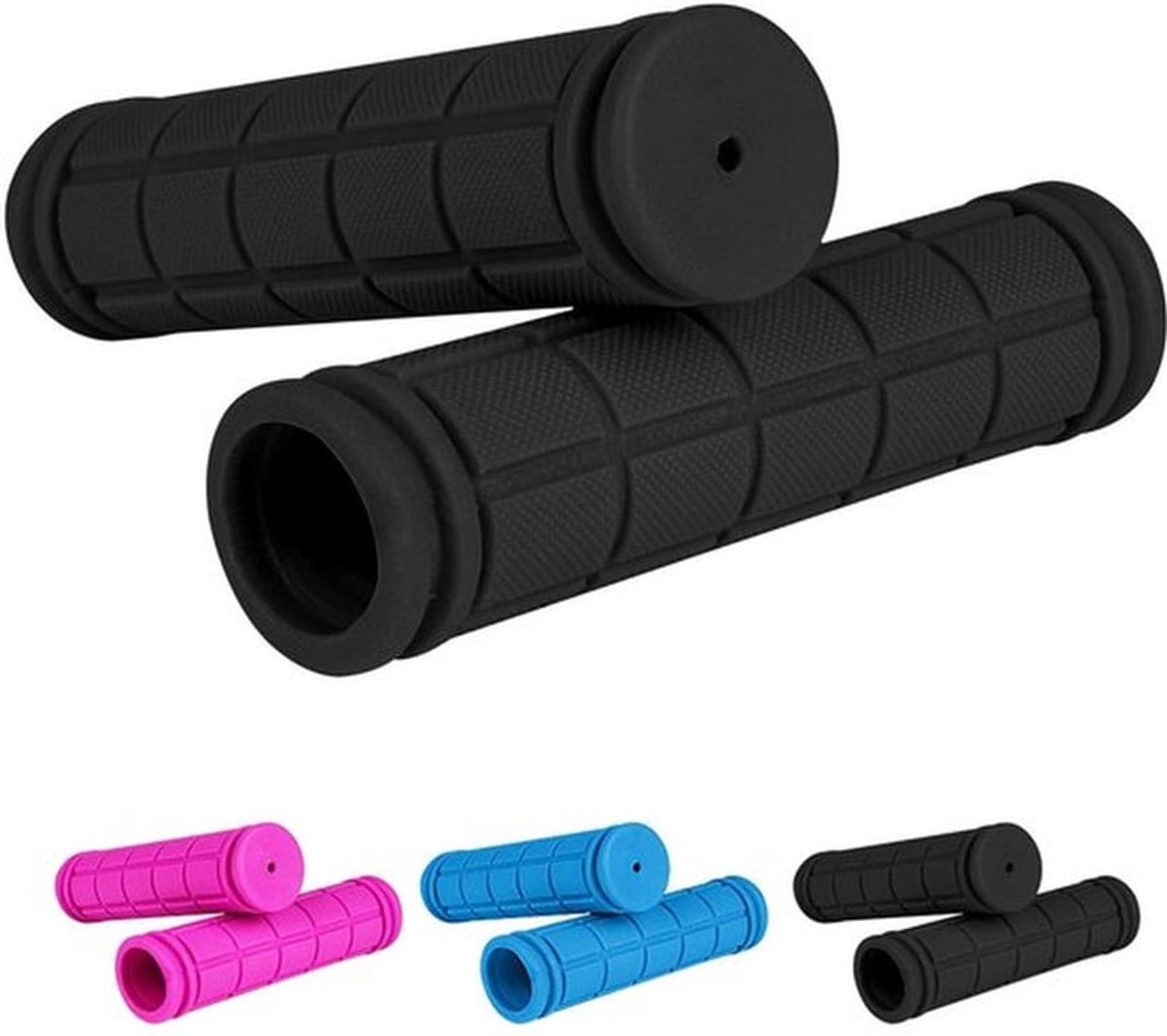 - Fiets Handvatten - Kinderfiets Accessoires - Veilig en Comfortabel - Zwart - Antislip Handgrepen - Geschikt voor Scooters en Driewielers