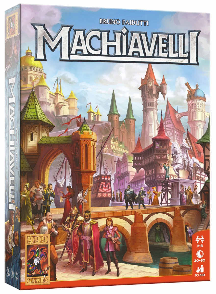 999 Games Machiavelli Refresh Nederlands, 2 - 8 spelers, 30 minuten, Vanaf 10 jaar