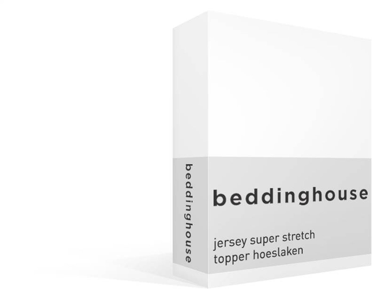 Beddinghouse katoen - Topper Hoeslaken - 200 x 200/220 cm Pocket depth: 25 cm - Wit