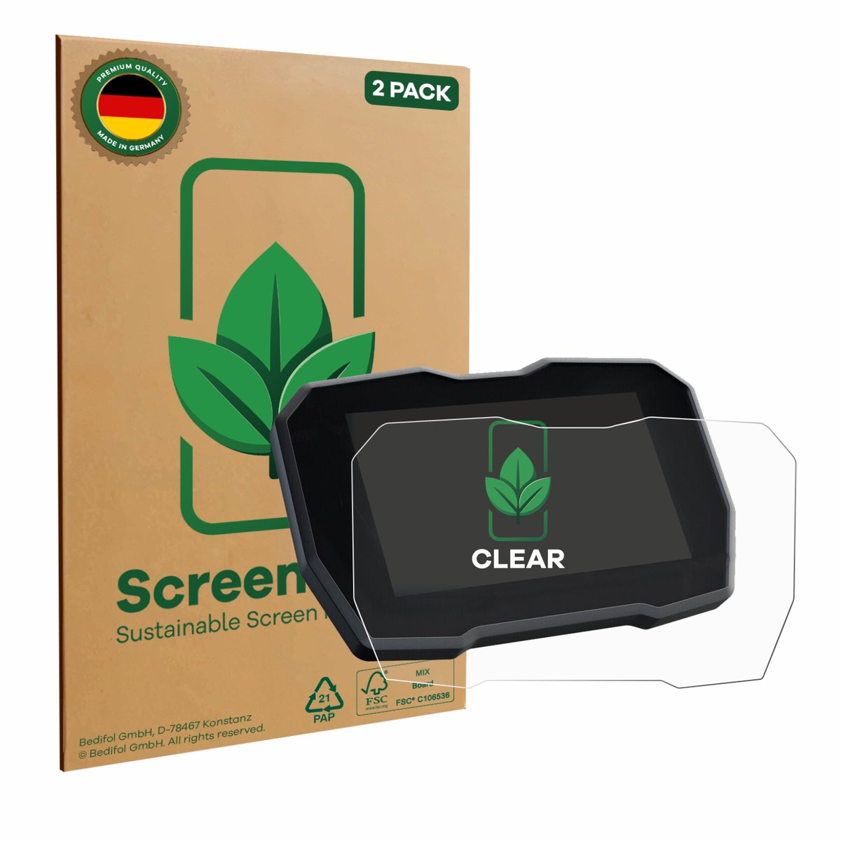 2 Stuks Screenprotector voor Ducati Streetfighter V4 2020 Snelheidsmeter - Hoogwaardige Beschermfolie transparant