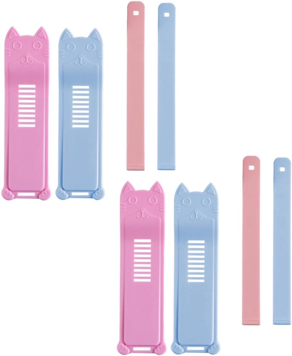 4 Stuks Toiletbril Lifter Blauwe ABS Silicone Cover Handvat - Toilet deksel lifter - WC bril handvat - WC bril lifter - toiletbrillifter - Blauw, Roze