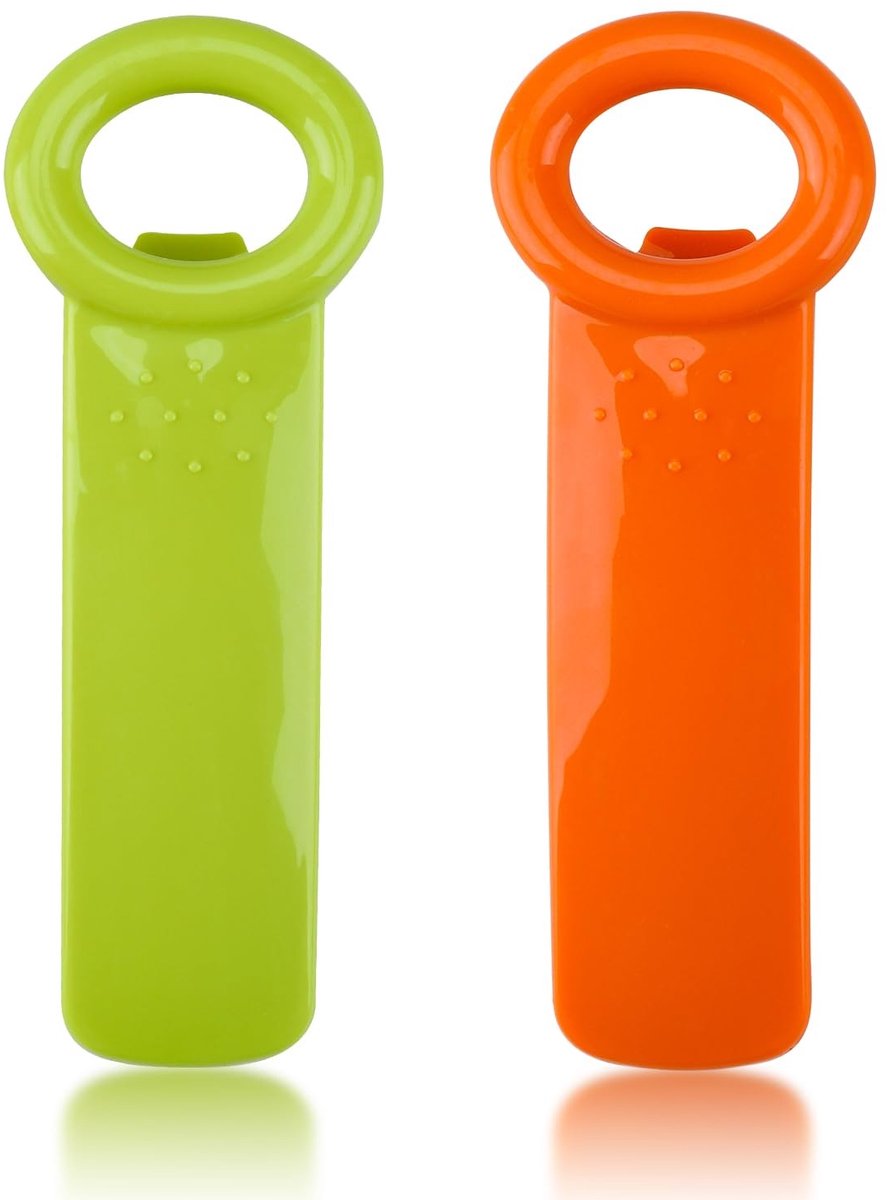 Dailygoods- Dekselopener 2 Stuks - Schroefdekselopener - Glasopener - Handmatige Bieropener - Voor Senioren - Voor Zwakke Handen - Flesopener