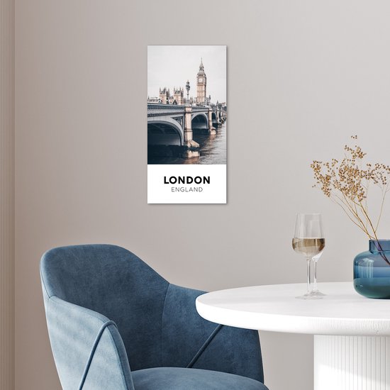 Poster 20x40 cm - Engeland - London - Toren - Posters - Kamer decoratie - Wanddecoratie woonkamer - Muurdecoratie slaapkamer