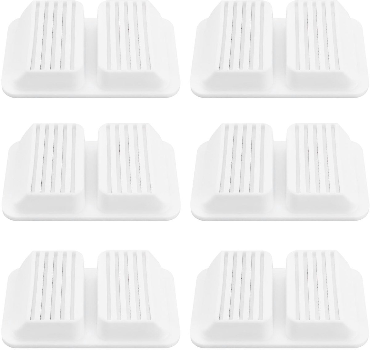 Dailygoods- Waterfonteinfilter 6 Stuks - 4-Traps Filtratie - Compatibel met RL01/RL02/RL03/RL04 - 2"/3" - Plastic/Katoen/Actieve Kool - Houdt Water Vers - Dierenfilter