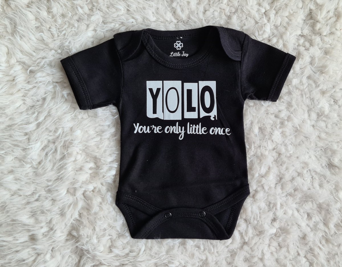 Little Jay you're only little once - Zwart - Rompertje