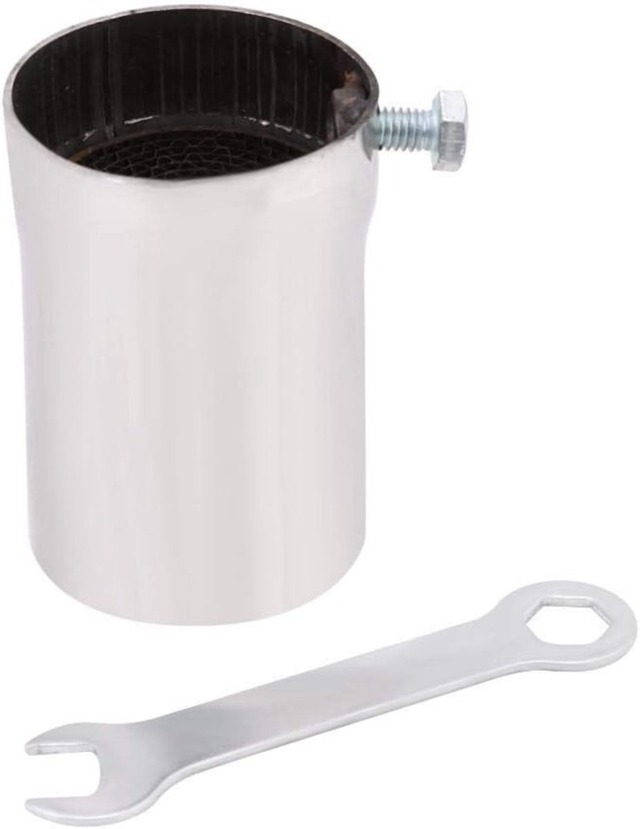 Universele 51mm RVS Motoruitlaat Demper Insert - Geluidsdempende DB Killer voor Motorrijders