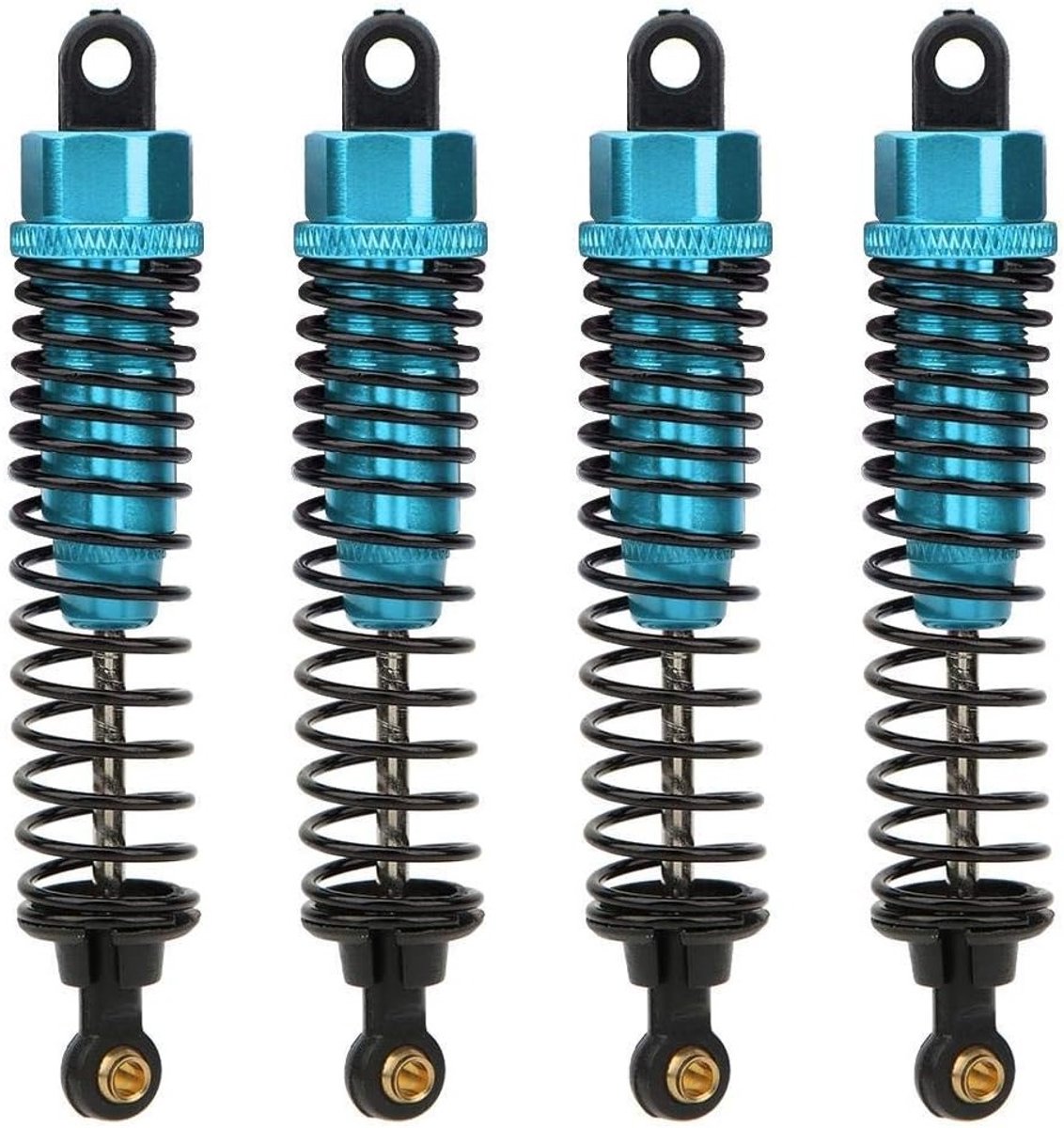 4 Stuks RC Auto Schokdempers van Aluminium, Hydraulische Schokdempers Geschikt voor HSP 1/10 Modellen, Verbeterde Prestaties en Duurzaamheid