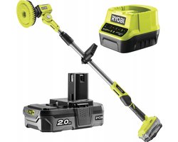 Ryobi R18TPS-120G One+ 18V Li-ion Accu Telescopische Power Schrobber set (incl. 2.0Ah accu)