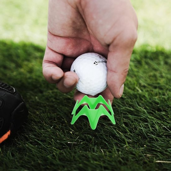 20 Stuks Golf Tees voor Simulator en Training, Perfect voor Thuis en Buiten, Geschikt voor Sportliefhebbers en Atleten (10 Hoge & 10 Lage, Groene Kleur) — afbeelding 4