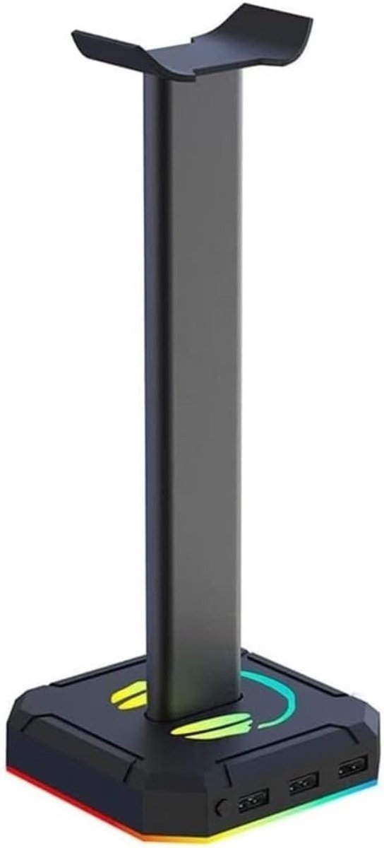 Hoofdtelefoonstandaard - Headsethouder Bureaubeugel - Bureau Organiseren - Stevige Anti-slip Basis - 10.5 Inch Hoog - Zwart