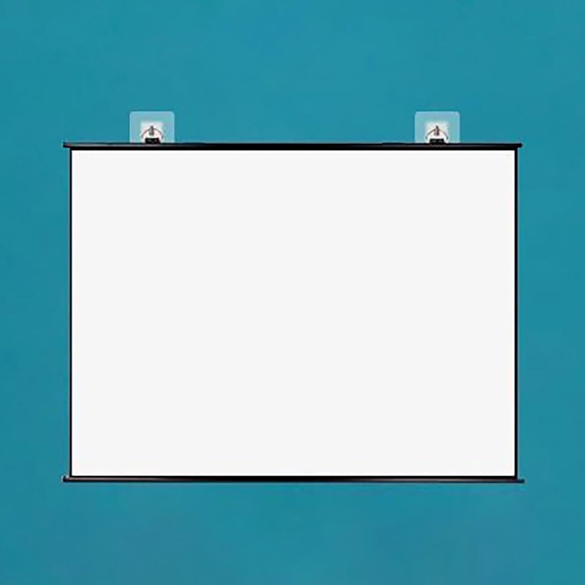 Projectiescherm - Beamerdoek - Thuisbioscoop Kantoor - Handmatig Neerklapbaar - 72 inch - Matwit