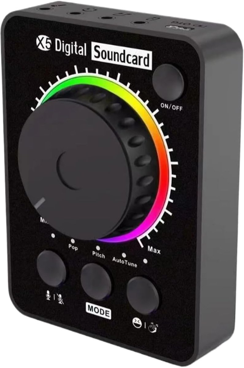 Externe Geluidskaart - Audio Interface - Live Streaming - Touch Control - 38 inch - Zwart