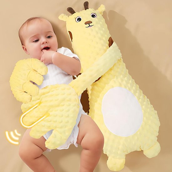 Slaaphulpspeeltje - Rustgevend speeltje - Slaap bevorderen - Verwarmbare hand - 28 cm - Grijs — afbeelding 3