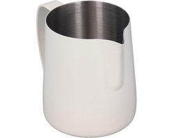 Melkopschuimkan - Opschuimer Kannen - Koffie Maken - Dubbele V-mond - 450 ml - Beige
