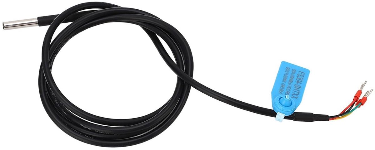 Bodemsensor - Vocht en Temperatuur - Planten Groei - IP67 Waterdicht - 3 Meter Kabel - Zilver