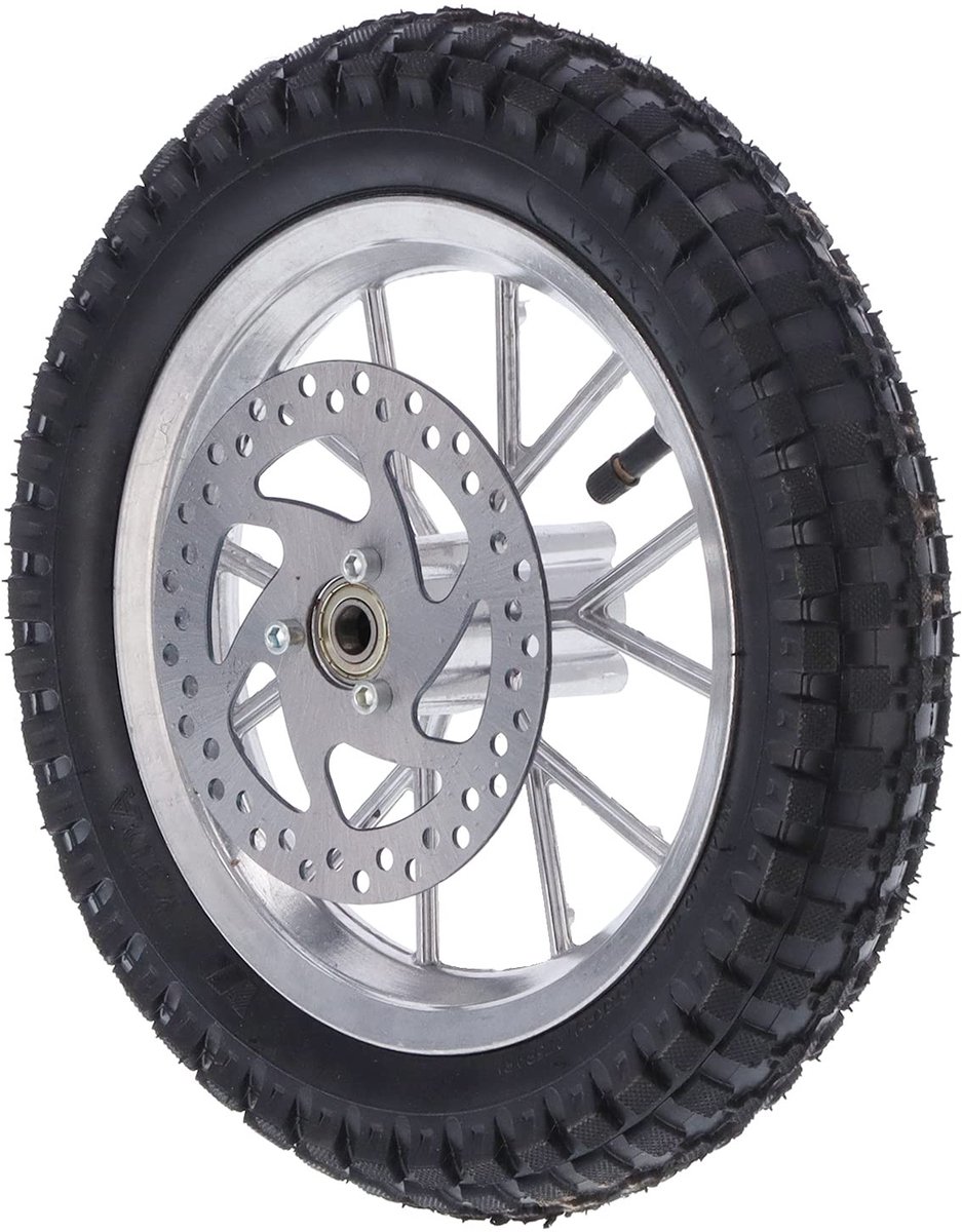 Dailygoods- Voorwielband 12,5 x 2,75 Inch - Antislip Band - Metalen Velg - Duurzaam - Hoge Stijfheid - Eenvoudige Installatie - Motorband