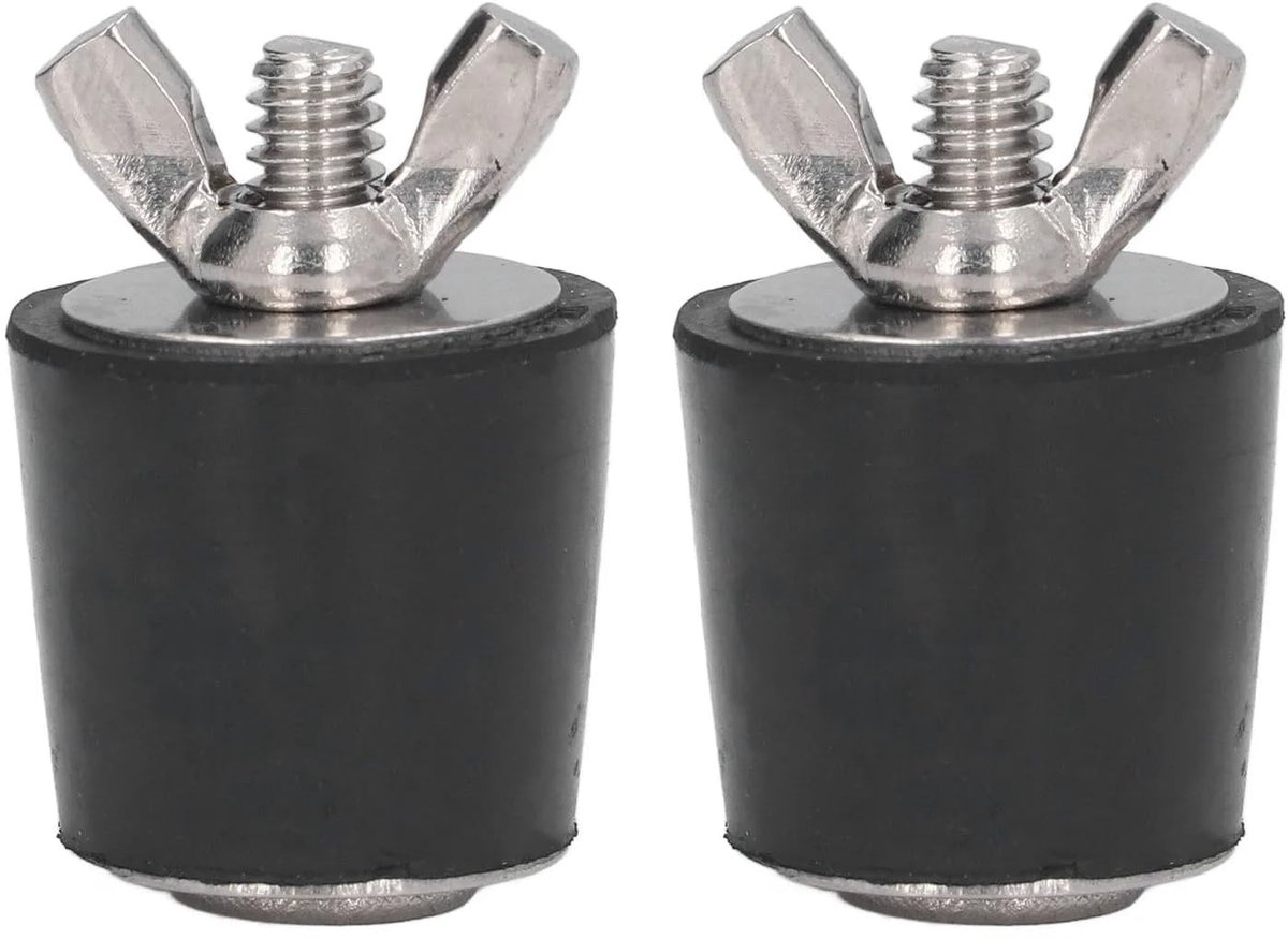Dailygoods- Winterpluggen 2 Stuks - Robuuste Rubber Pluggen - 25mm Zwembad Winteruitbreidingspluggen - Antivriespluggen - Buisstop voor Skimmers - Bescherming tegen Winterse Schade - Zwembadplug