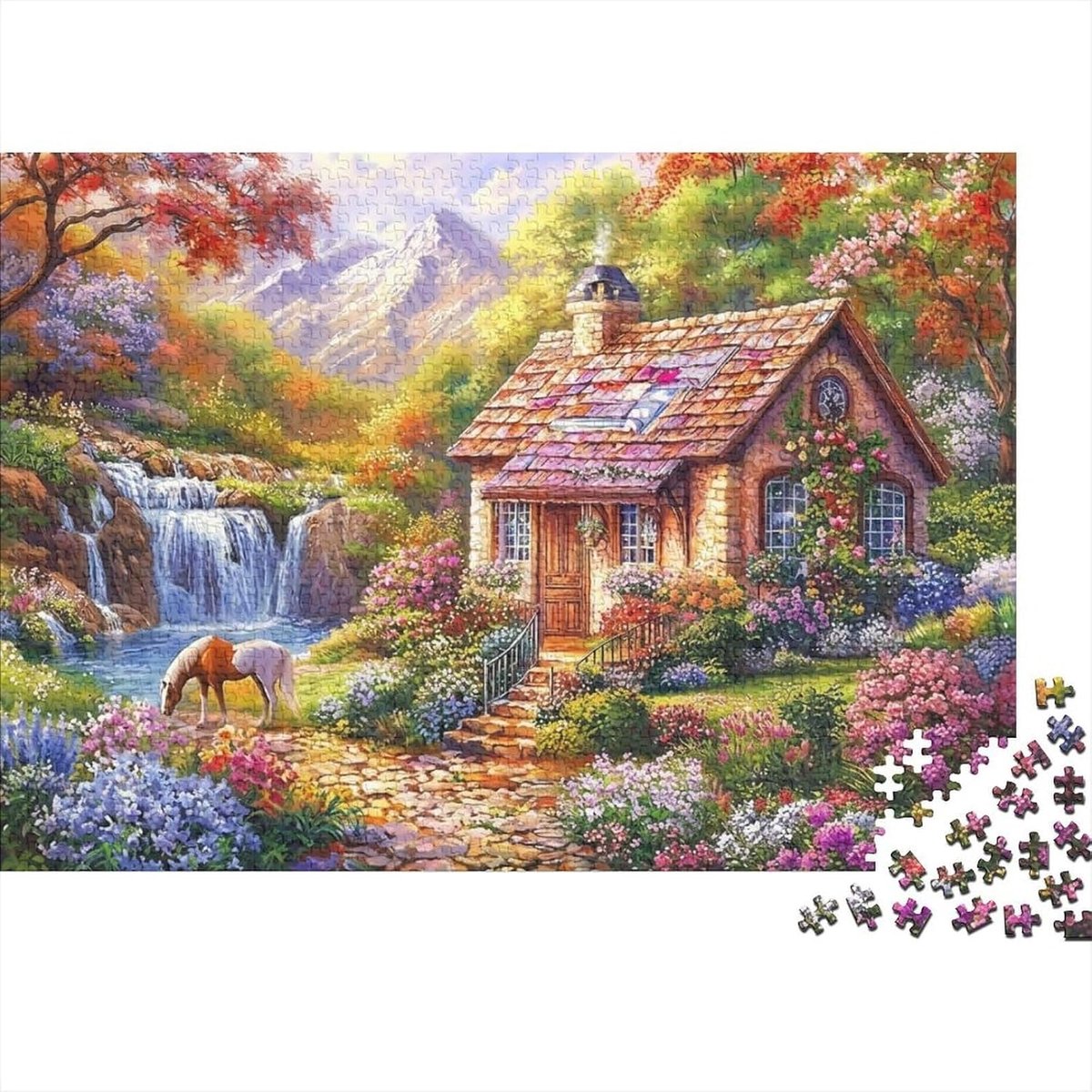 Papieren Puzzel - Landschap Puzzel - Ontspanning Thuis - Nauwkeurig Gestanst - 1000 Stukjes - Niet Gespecificeerd