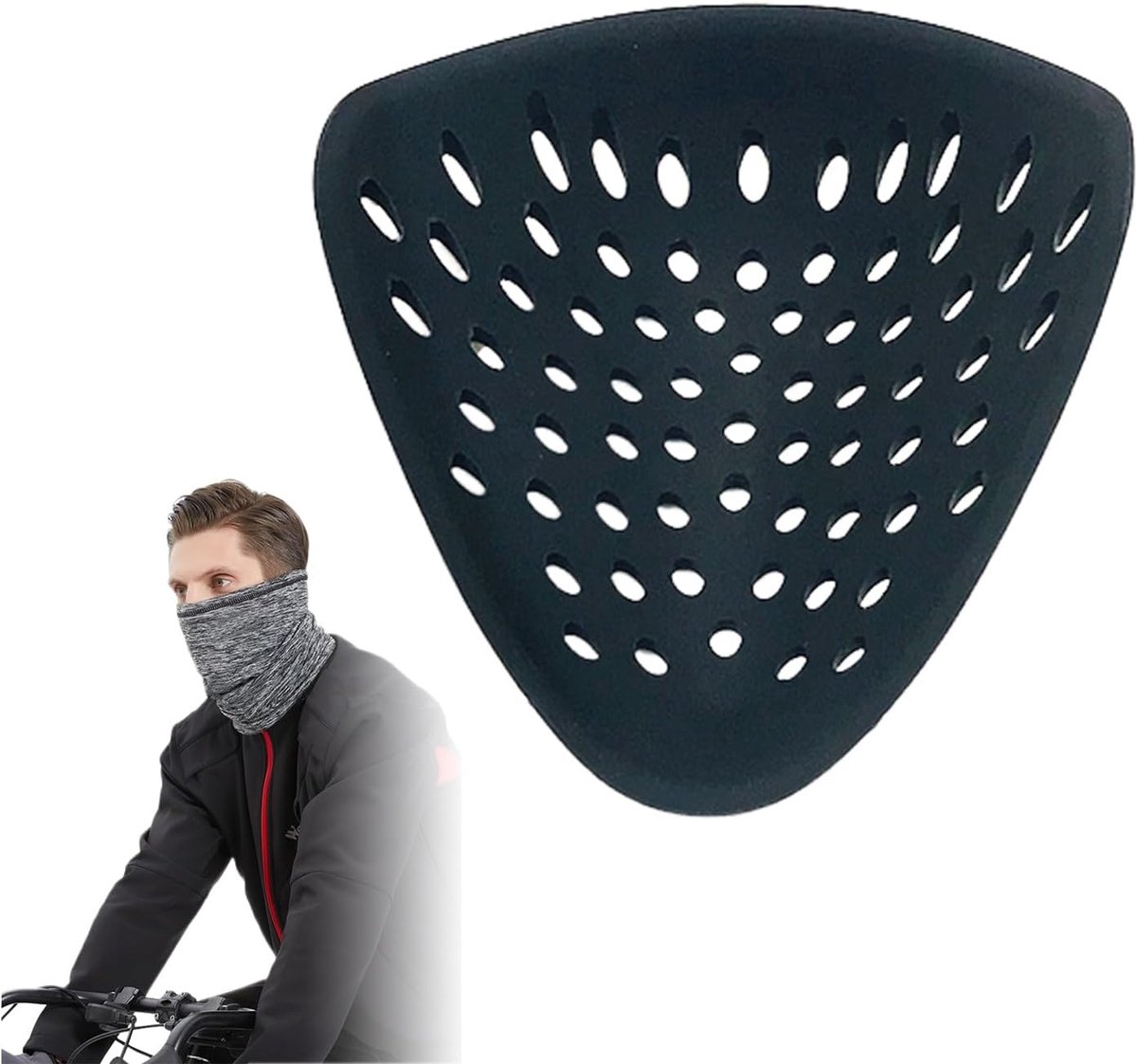 Masker Binnenhouder - Gezichtssteun Frame - Comfortabel Dragen - 3D Siliconen Ontwerp - 8 x 12 cm - Transparant