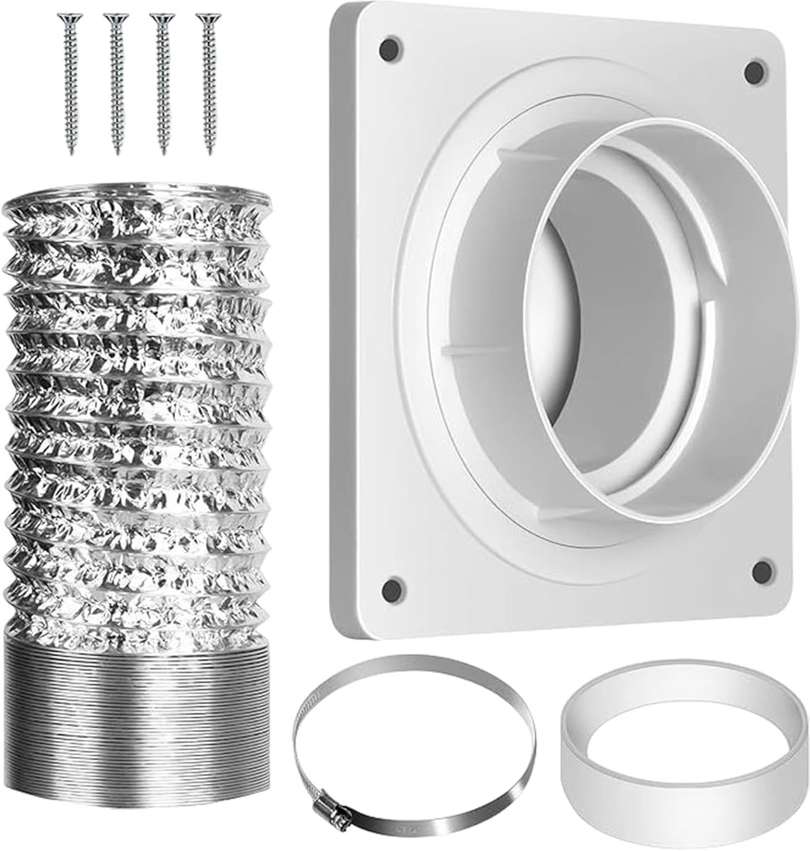 Wasdroger reinigingsset Droger ventilatie Luchtstroom verbeteren Dubbellaags aluminium 185 x 165 cm Niet gespecificeerd