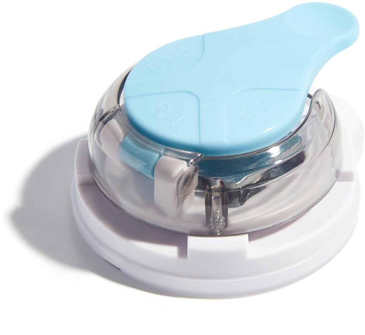 Hoekronder 3-in-1 - Papier Trimmer - Papier Verfraaien - Snijdt 1-5 Vellen - 4 7 10mm - Lichtblauw