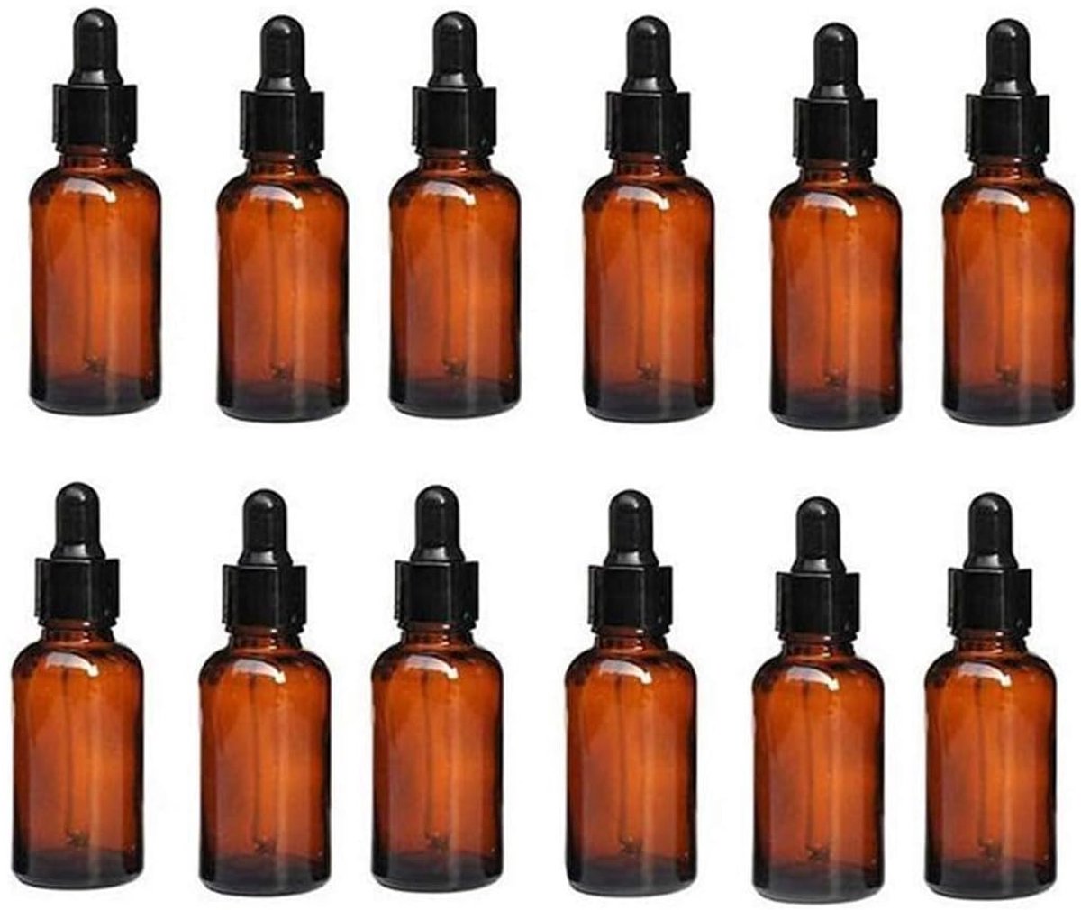 Dailygoods- Essentiële Olie Fles - 12 Stuks - 20 ml - Amber Glas