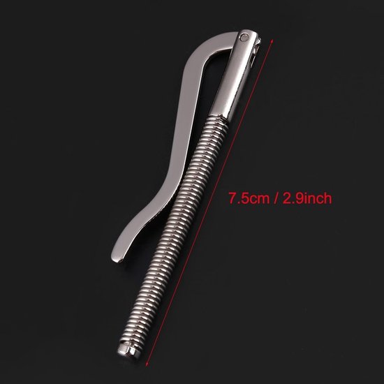 Dailygoods- Veertang van Hoogwaardig Metaal - Geldclip Heren - Roestvrij - Corrosiebestendig - Duurzaam - Glanzend Zilver van Dailygoods — afbeelding 5