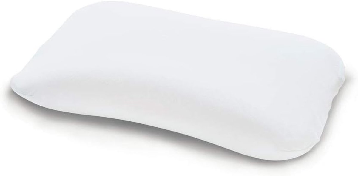 Famanu Jersey kussensloop met ritssluiting voor slaapkussen, wit