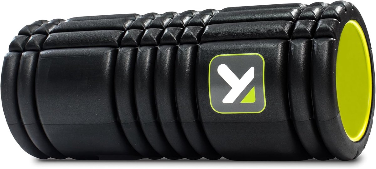 Massagerol - Schuimroller - Spierherstel - Veelzijdige massage zones - 33 x 13.5 cm - Zwart