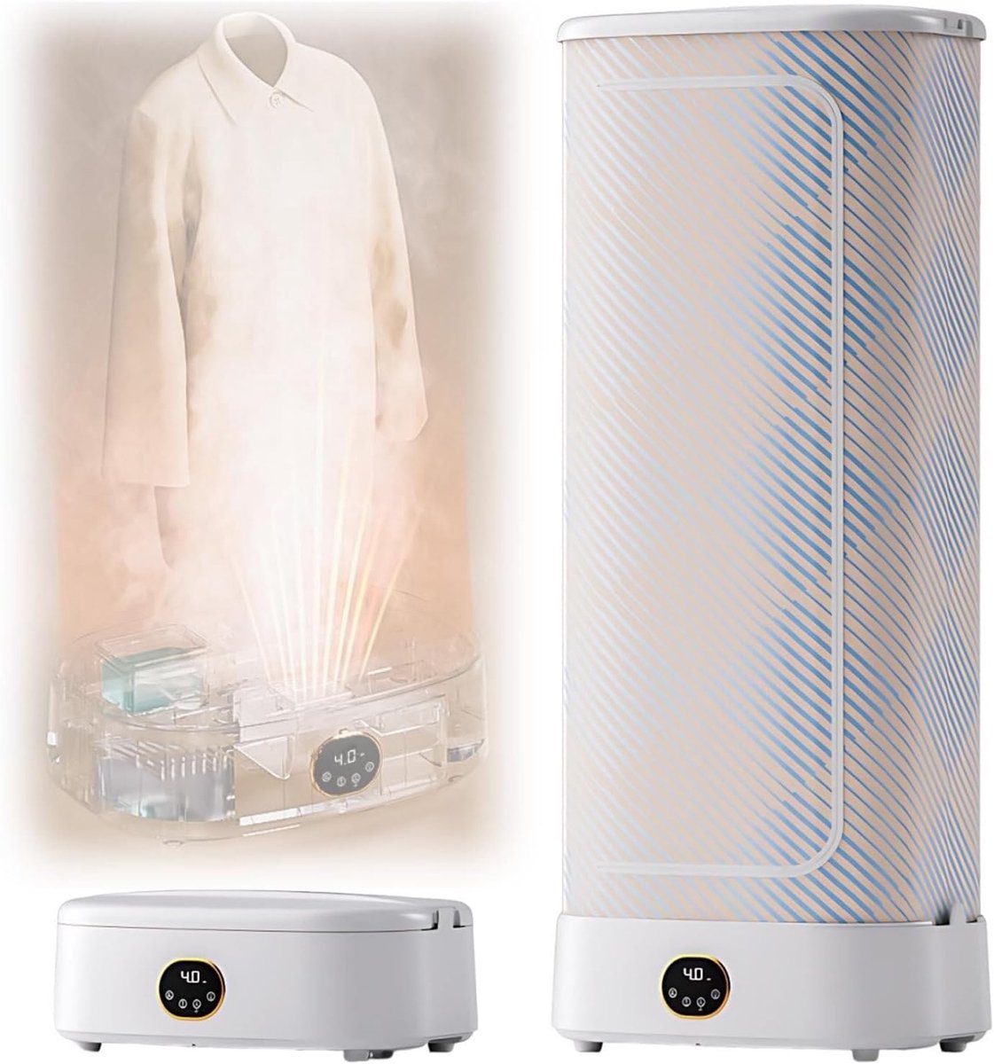 Compacte Kledingdroger Reisdroger Stomer Snel Kleding Drogen Opvouwbaar Rek 1000W Vermogen Wit