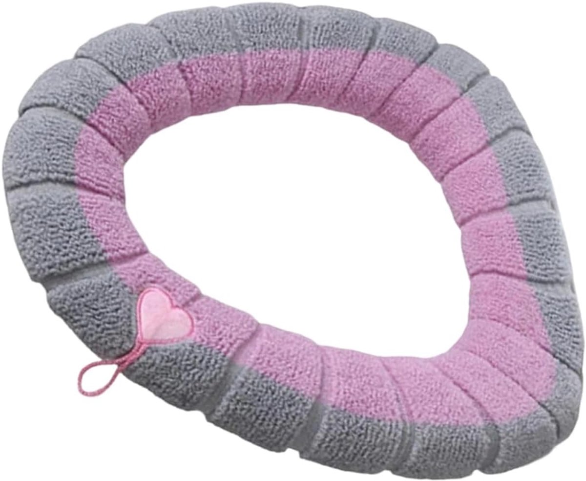 Toiletbril Covers - WC-Zitkussen - Badkamer Comfort - Wasbare Dikkere Stof - 42x32 cm - Roze