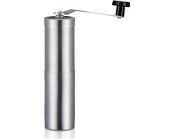 Handmatige Koffiemolen - Roestvrij Staal - Verse Koffie - Instelbare Maalgraad - 30g Capaciteit - Zilver