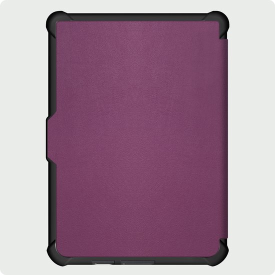 Hoes Geschikt voor Kobo Clara HD Hoesje Bookcase Cover Hoes Trifold - Hoesje Geschikt voor Kobo Clara HD Hoes Cover Case - Paars — afbeelding 5