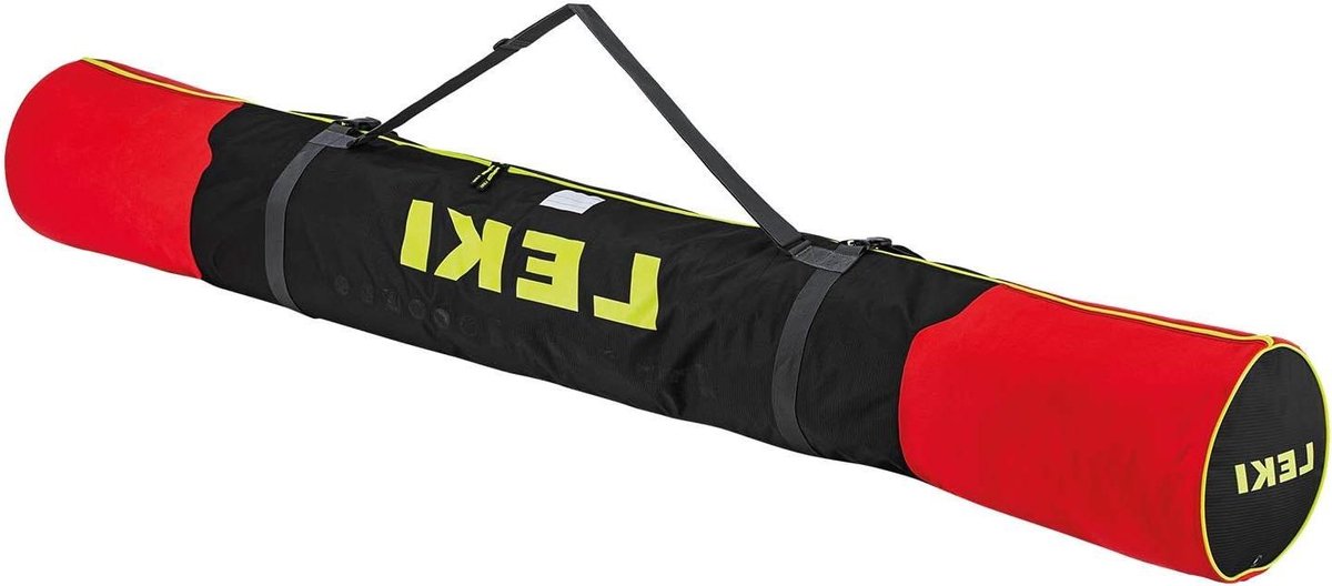 Ski Tas - Skibag Skivervoer - Ski Uitrusting Vervoeren - Verstelbare Lengte - 210 cm - Rood