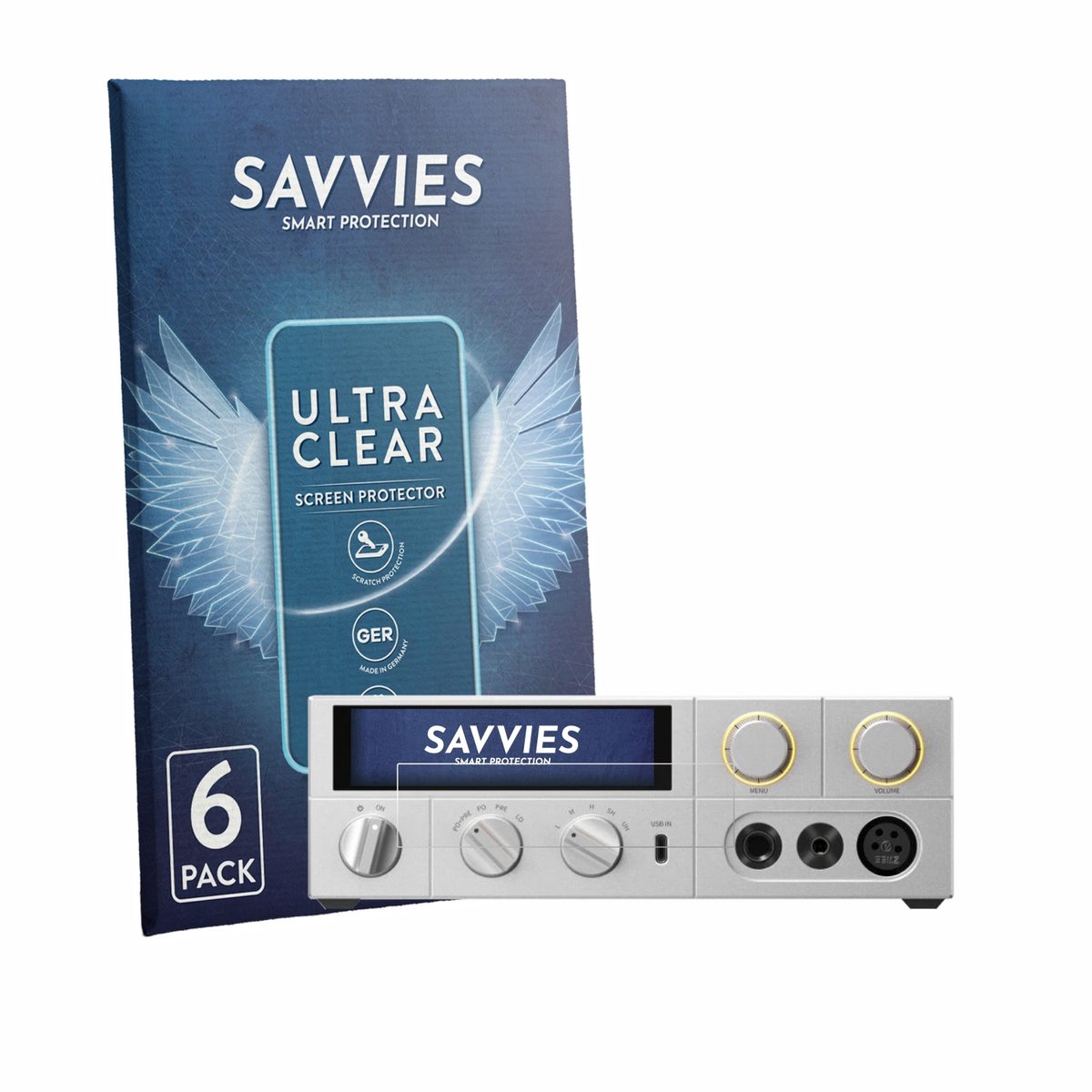Savvies - Screenprotector voor FiiO K17 - Folie Beschermfolie transparant 6 Stuks