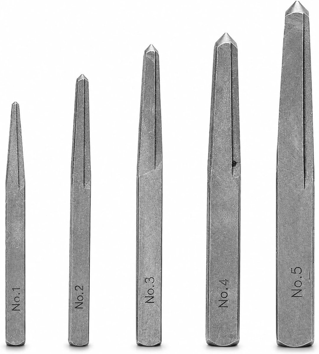 Set van 5 Stuks Tape Extractor voor het Verwijderen van Gebroken en Beschadigde Bouten met Vierkante Type Tools